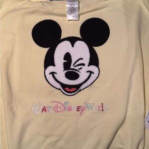Disney Yellow Mickey Mouse Sweatshirt